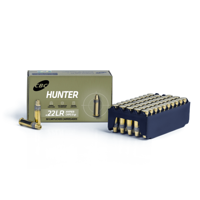 Cartucho CBC 22LR CHPO 33Gr Hunter Hyper Cx.50Un