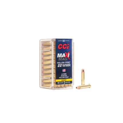 Cartucho CCI .22MAG JHP Max Mag 40gr Cx.50un
