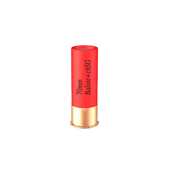Cartucho CBC .12GA [70mm] Balote Knock Slug Plus CH-SG Cx.25un