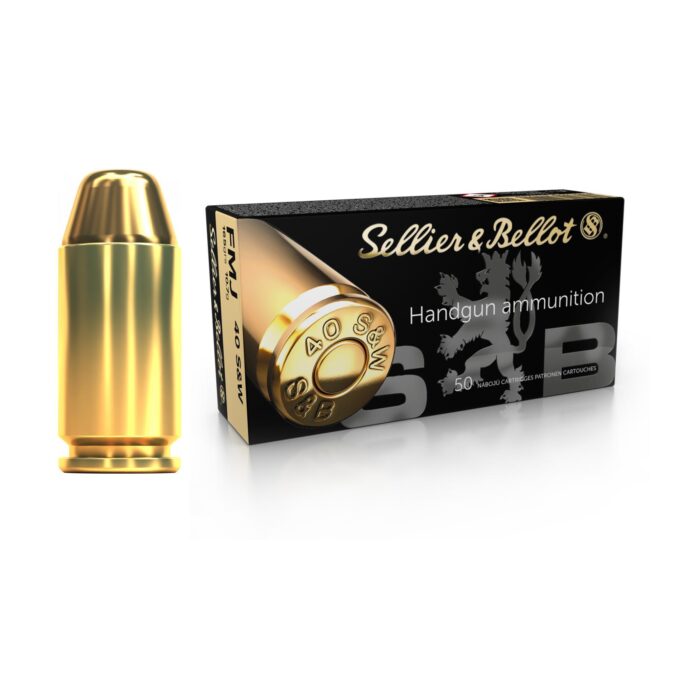 Pistol and revolver cartridges Munição Sellier & Bellot .40S&W FMJ 165gr Cx.50un